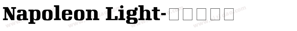 Napoleon Light字体转换